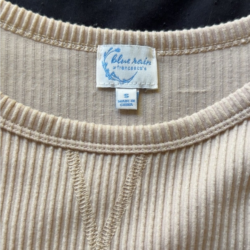 Beige Basic Tee - Picture 2 of 6